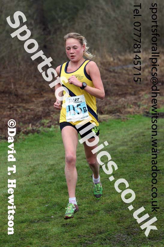 Senior and veteran womens Durham Cathedral Cross Country Relays, Maiden Castle, Durham. Photo: David T. Hewitson/Sports for All Pics